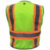 Ge Green 5 POINT Breakaway Safety Vest, 5 Pockets, XL GV084GXL